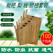 梨子套袋蘋(píng)果套袋桃子黃桃石榴李子防水防鳥(niǎo)透氣枇杷專用套袋 套半斤內(nèi)/單層刀把平口15*18厘米 100個(gè)袋/件