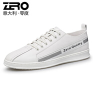 零度男鞋休閑鞋 新款戶(hù)外潮流板鞋品牌男士休閑皮鞋靴小白鞋子 白色1280 43