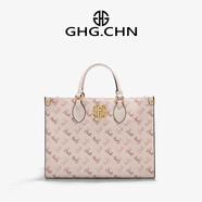 GHG2025新款 中國風(fēng)國潮戰馬托特包 女式紅色新娘婚包 大容量單肩 白色大號