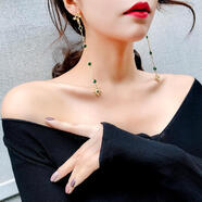 韓國超仙流蘇氣質(zhì)長(cháng)款耳環(huán)顯臉瘦女個(gè)性網(wǎng)紅復古夸張耳墜超長(cháng)耳線(xiàn)88 主圖款