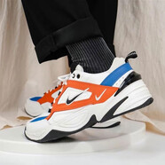 耐克（NIKE）男鞋Nike M2K Tekno 白橙藍白黑紅復古老爹鞋運動(dòng)休閑跑步鞋 AV4789-100 43 (275mm)