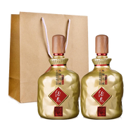 酒鬼（JIUGUI）酒鬼酒 大容量 白酒52度 酒鬼馥郁天成1L 52度 1000mL 2瓶 雙瓶