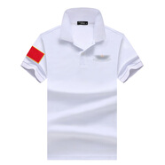 Ollymurs戰術(shù)夏季速干翻領(lǐng)POLO衫老兵刺繡衣服團隊定制戰友聚會(huì )服裝短袖T L33*藏青阝 擊 L 100-120斤