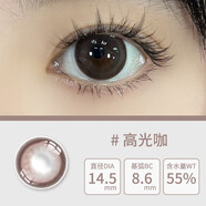 艾樂視新款美瞳日拋10片裝14.5大小直徑棕灰色素顏自然款彩色隱形眼鏡 高光咖（10片裝） 225度