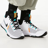 耐克（NIKE）男女鞋新款 LEBRON  WITNESS  5   詹姆斯實(shí)戰(zhàn)籃球鞋 CQ9381-100 白綠橘 44