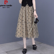 皮爾卡丹（pierre cardin）品牌2025年夏季新款裙子兩件裝上衣的搭配女裝穿搭半身連衣裙套裝 波點半身裙 M(建議90-斤)