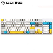 GANSS 高斯GS87D/104D/ALT61藍(lán)牙有線雙模cherry櫻桃軸機(jī)械鍵盤 GS104D藍(lán)牙雙模白色無光靛金石青軸