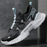 潮小二運動(dòng)鞋春夏男鞋新款潮流老爹鞋子男白鞋籃球跑步增高潮鞋男網(wǎng)面鞋