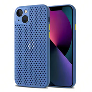 銘聚賢人蘋(píng)果16散熱手機殼iphone15/14/13/12/11 pro max/plus/mini保護套se3/xsmax/x/xr/xs/7軟透氣硅膠8 蘋(píng)果15PLUS散熱殼(6.7寸)-藍色+鋼化膜 選擇正確手機型號下單