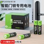 德力普（Delipow）智能門鎖電池5號適用于飛利浦鹿客凱迪仕TCL德施曼華為米家等電子門鎖指紋鎖密碼鎖 智能門鎖專用【20粒盒裝】