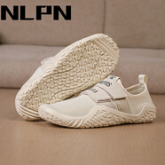 NLPN室內(nèi)男女深蹲健身鞋減震靜音跑步開車鞋透氣防滑瑜伽鞋綜合訓(xùn)練鞋 米色 40