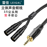 雷佳（LEIGAL） 音頻隔離器卡儂 音頻信號(hào)隔離變壓器 去除多媒體會(huì)議室音頻噪聲隔離 音響共地電流聲 音頻隔離器【3.5公轉(zhuǎn)雙卡儂公】