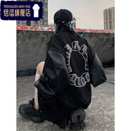 學(xué)院棒球服男vibe嘻哈炸街上衣皮質(zhì)袖拼接棒球服女潮夾克外套情侶裝恪信 黑色【品質(zhì)高于同行】 3XL 關(guān)注店鋪+收藏商品=優(yōu)先發(fā)貨