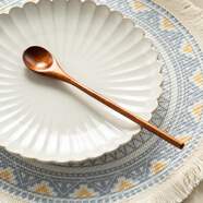 onlycook楠木勺子 日式長(cháng)柄攪拌勺甜品勺咖啡小勺子 寶寶喂飯勺小調羹