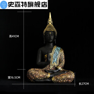 高品質(zhì)好品質(zhì)泰國佛像家居裝飾品工藝品小擺件玄關(guān)酒柜東南亞格泰式餐廳擺設(shè)號27179 加大號佛像