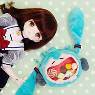 GOOD SMILE COMPANY初音未來(lái)周邊大嘴包miku未來(lái)隨行斜挎包痛包多功能雙肩背包二次元 初音毛絨耳機包 Vsinger-官方授權