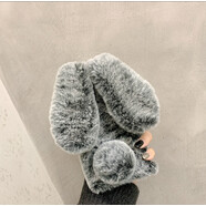 歐格曼（OUGEMAN） 蘋(píng)果13手機殼冬季毛絨兔子耳朵iPhoneX蘋(píng)果12鏡頭保護套蘋(píng)果14promax手機殼iPhone11保護殼 蘋(píng)果13 粉色毛茸茸兔子