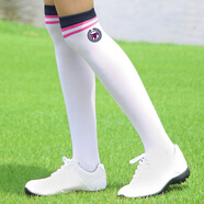 PGM 高爾夫襪子 女士防曬襪 長(zhǎng)筒襪 夏季百搭服裝 顯瘦顯高 白藏青
