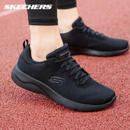 斯凱奇（SKECHERS）男鞋運(yùn)動鞋網(wǎng)面透氣跑鞋官網(wǎng)夏季輕便緩震男子跑步鞋 全黑色58362 41.5 /8.5/265mm