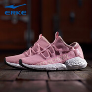 鴻星爾克女鞋運動(dòng)鞋春夏季款網(wǎng)面透氣輕便舒適軟底跑步鞋女時(shí)尚百搭休閑鞋 紫荊粉/新裸粉 41