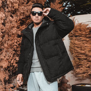 勁洋大碼棉衣男加肥加大寬松棉服刺繡中長(cháng)款冬季潮流胖子男裝加厚外套 418 5XL(236斤到260斤)