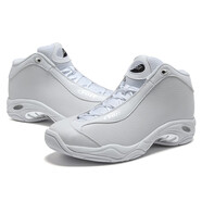 沃特太極籃球鞋男高幫運動(dòng)鞋經(jīng)典學(xué)生外場(chǎng)透氣水泥地實(shí)戰戰靴 全白 41