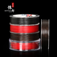 豫都蠟繩文玩蠟皮繩蠟線(xiàn)韓國蠟繩手鏈編織繩項鏈掛件繩diy吊墜繩耐磨繩串珠繩子 1.0毫米粗 黑色