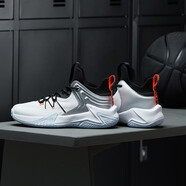 喬丹QIAODAN籃球鞋男耐磨減震專(zhuān)業(yè)戰靴籃球運動(dòng)鞋男 白色/黑色【破影】 42