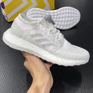阿迪達(dá)斯（adidas）跑步鞋男鞋女鞋 夏季新款PureBoost爆米花防滑減震透氣低幫運(yùn)動(dòng)鞋 F35787/白色 42 (260mm)