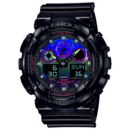 卡西歐（CASIO）潮牌GA-100表簡約運動表現代石英手表GA100RC男表 ga100rgb-1a