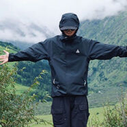 NIKE耐克男裝夏季新款戶外軟殼沖鋒衣防風防水ACG登山舒適訓練服 黑色DV9416-010建議拍小一碼 2XL