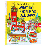 英文原版繪本 忙忙碌碌鎮(zhèn) Richard Scarry's What Do People Do All Day 理查德斯凱瑞金色童書 大開本 英語啟蒙繪本