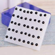 沁度一盒20對裝塑料針耳釘女水鉆女學(xué)生簡(jiǎn)約防男女飾耳釘飾品 特大號黑色20對+耳堵