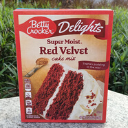 貝蒂妙廚（Betty Crocker）Betty Crocker Cake mix美國(guó)進(jìn)口自制家用烘焙粉 貝蒂妙廚蛋糕粉 Red velvet紅絲絨蛋糕粉375g