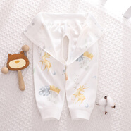 小三月新生嬰兒兒褲子開(kāi)檔純棉a類(lèi)0-3-6個(gè)月女寶寶秋褲嬰兒開(kāi)襠褲子全棉 M-977動(dòng)物王國 59cm