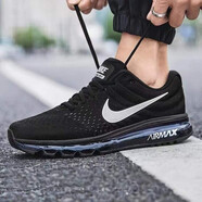 耐克（NIKE）休閑鞋男鞋秋冬季新款運動(dòng)鞋Air Max氣墊減震跑步鞋849559-001 849559-001黑色銀鉤 40