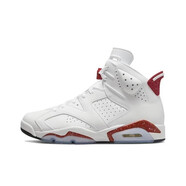 莆選莆田aj6大巴黎兔八哥口袋鬼臉胭脂黑綠櫻木花道喬6高幫運動(dòng)籃球鞋 aj6-白紅 40