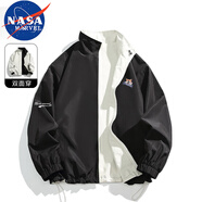 NASA MARVEL七夕情人節(jié)禮物夾克男外套春秋季美式潮流立領雙面穿寬松休閑上