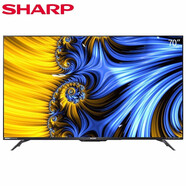 夏普SHARP二手70英寸 4K超高清智能網(wǎng)絡(luò)液晶平板電視機(jī) 二手樣品機(jī)掛裝版 70C6UK  超高清日本原裝液晶面板 9新