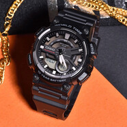 卡西歐（CASIO）男表  學(xué)生運(yùn)動(dòng)手表 多功能雙顯電子表 防水夜光石英表 夜光指針AEQ-110W-1A