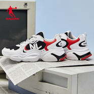 喬丹女鞋老爹鞋休閑鞋韓版網(wǎng)面復古學(xué)生運動(dòng)鞋跑步鞋 黑色/喬丹白 38