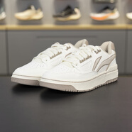 李寧板鞋2024冬季新款反伍BADFIVE新秀男女同款籃球文化鞋ABCU025 乳白色/燕麥灰/山羊灰-1 41.5