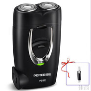飛科（FLYCO）電動(dòng)剃須刀小巧便攜內置充電插頭式往復式刮胡刀小鋼炮雙刀頭 PS182+鼻毛器
