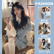 歐迪惠新款連衣裙女套裝2025年秋季女裝甜美毛衣針織衫寬松洋氣襯衫裙子 圖片色套裝 S