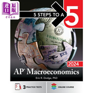 5 Steps to a 5 AP Macroeconomics 2024 新版五步速成系列 AP考試宏觀經(jīng)濟(jì)學(xué) 2024 英文原版 McGraw Hill教輔 中商原版