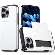 酷件卡包適用蘋果16手機殼插卡iPhone16proMax裝卡13防摔15pro錢包14保護套XS男16plus滑蓋11商務12外 SGP插卡 -白色 iPhone SE4