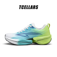 Tcellars雷電Pro 運(yùn)動(dòng)鞋男鞋春夏新款透氣減震厚底輕便跑鞋網(wǎng)面休閑鞋子男 青海綠 41