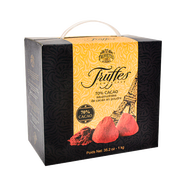 喬慕（Truffles）原裝進(jìn)口松露形巧克力70%可可脂原味黑巧克力美味零食圣誕禮物 70%純可可脂盒裝1kg（內(nèi)含5袋）