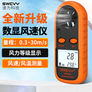 速為風(fēng)速儀 高精度數(shù)字風(fēng)速計 測風(fēng)儀 風(fēng)溫風(fēng)濕度測量儀 SW6006（迷你便攜款）