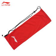 李寧（LI-NING）防水防塵便攜鞋袋收納袋鑰匙扣包小零錢包袋迷你羽毛球包小掛飾 【紅色】獨(dú)立球拍袋